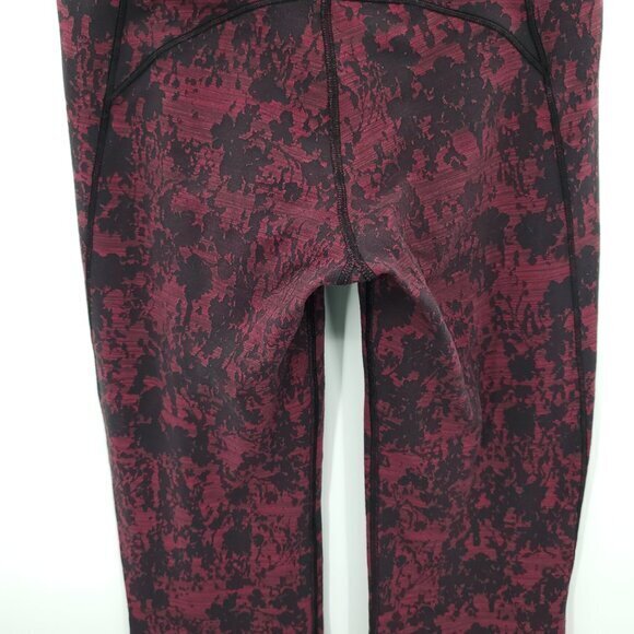 HEMMED to 29" Lululemon Groove Pant Bootcut Sz 6 Scatter Blossom Jacquard Garnet - Picture 14 of 16